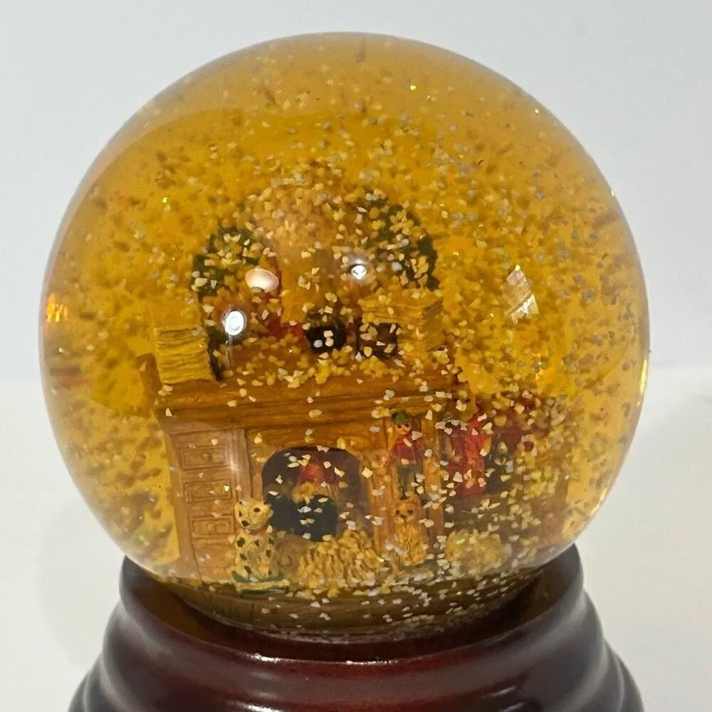 Christmas Snow Globe with Santa’s Workshop